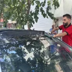 تعویض شیشه پنل جلو سانتافه