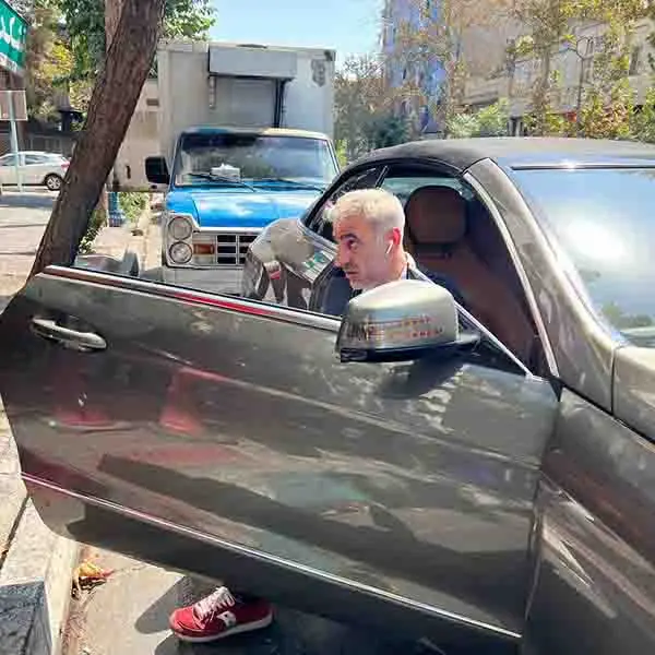 شیشه درب بنز E300