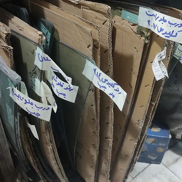شیشه درب جلو رنو سیمبل