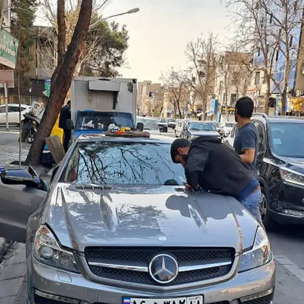 شیشه بنز SL 65 amg 2012