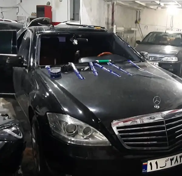 شیشه جلو بنز s500 (2)